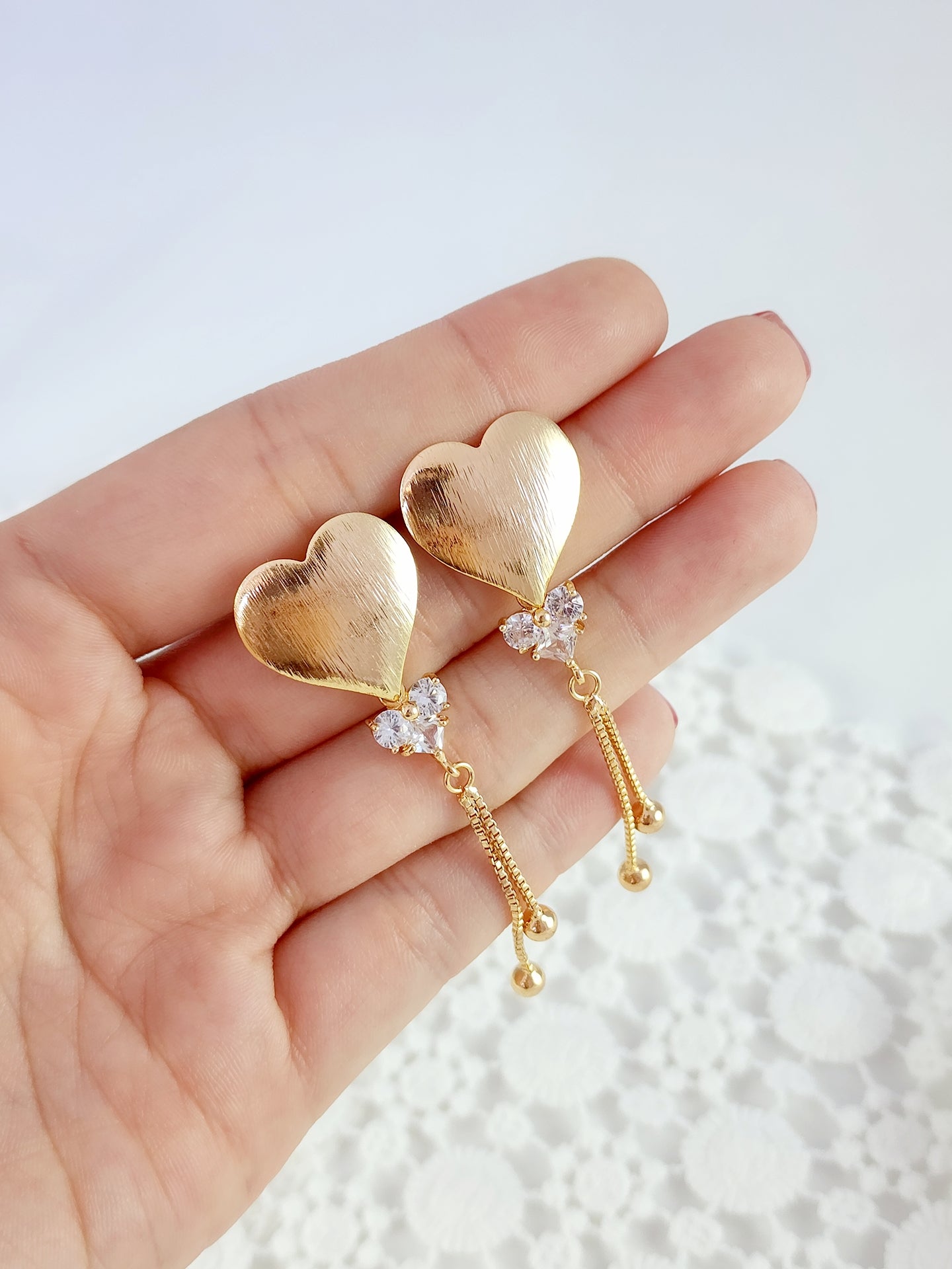 Corazon doble zircon maxi